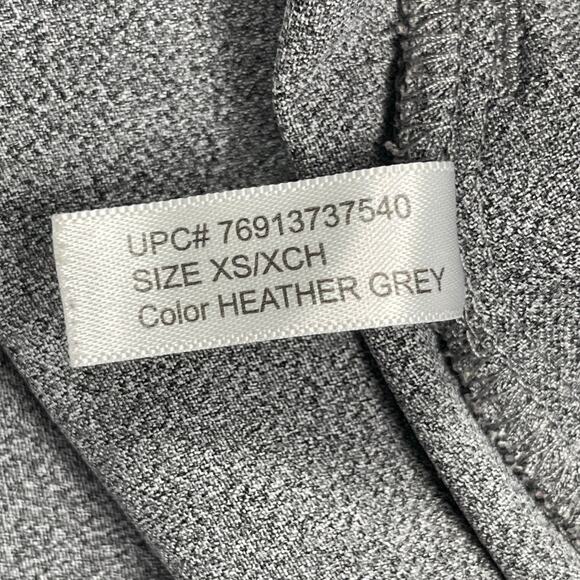 Cuddl Duds Scrub Top Womens XS Heather Gray Split Neck Short Sleeve ClimateRight - Picture 11 of 15